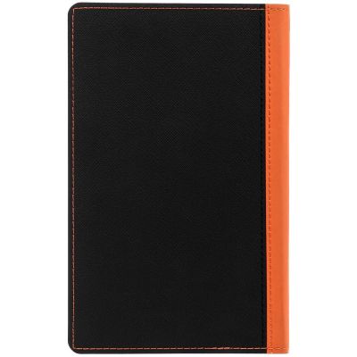 Ежедневник Nice Twice, недатированный, черный с оранжевым-3