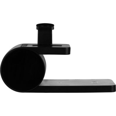 Станция беспроводной зарядки с часами fullStack, черная-2