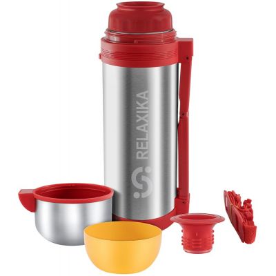 Термос для еды и напитков Relaxika 1800, стальной-3