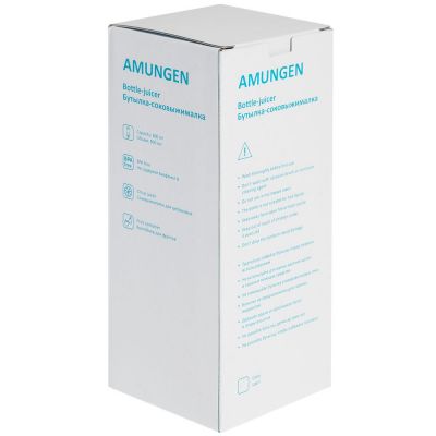 Бутылка для воды Amungen, синяя-7