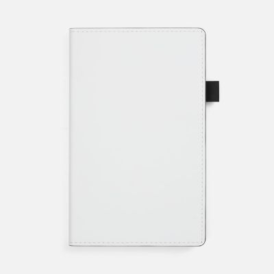 Ежедневник White Shall, недатированный, бело-черный-0