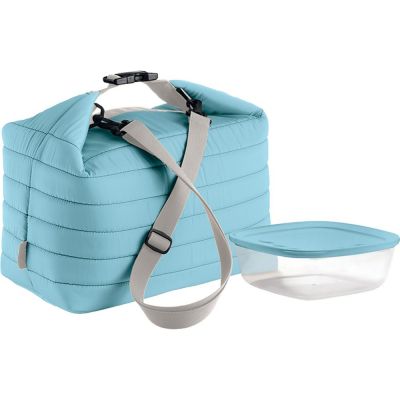 Набор Handy: термосумка и контейнер, большой, голубой-0