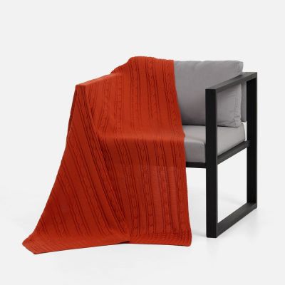 Плед Remitti, оранжевый (морковь)-1