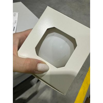 Оформительский шар Finery, 10 см, матовый белый-2