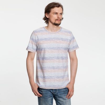 Футболка мужская Rayet двусторонняя, оранжевая с фиолетовым-7