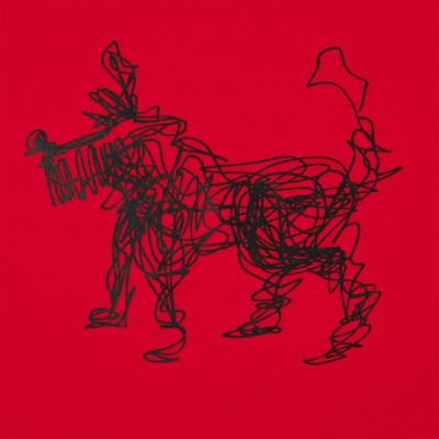 Толстовка «Собака Каляка», красная-3