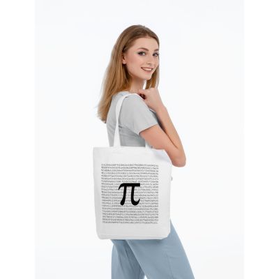 Холщовая сумка «Почти полный Пи», молочно-белая-2