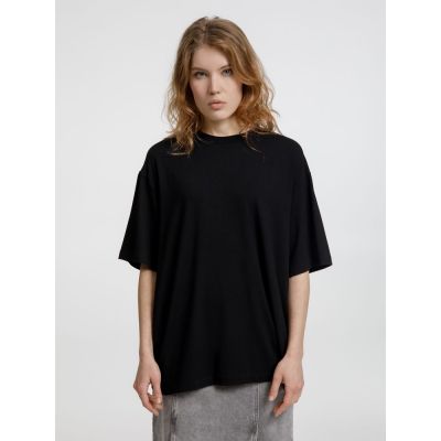 Футболка оверсайз унисекс Lavinia, черная-3