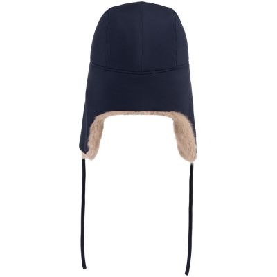 Шапка-ушанка Wasa, темно-синяя-2