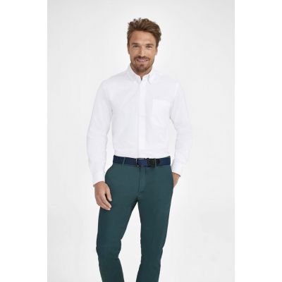 Рубашка мужская с длинным рукавом Bel Air, белая-5