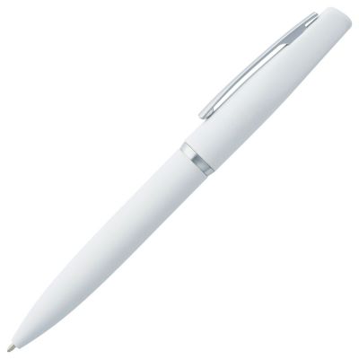 Ручка шариковая Bolt Soft Touch, белая-1