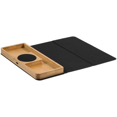 Настольный органайзер Midstream с зарядкой и ковриком для мыши-4