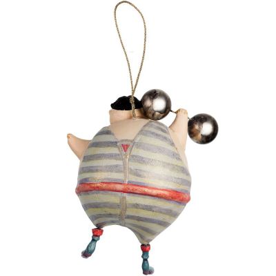 Набор из 3 елочных игрушек Circus Collection: фокусник, силач и лев-7