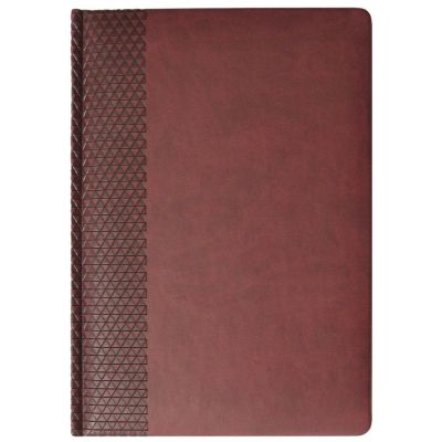 Ежедневник Brand ver.1, недатированный, бордовый-0