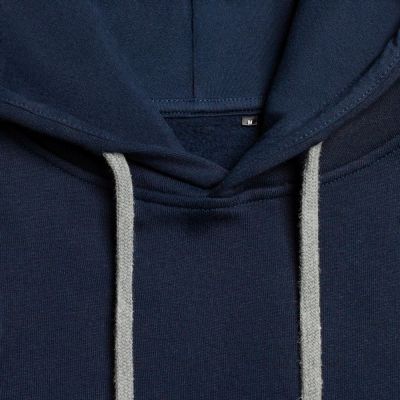 Толстовка с капюшоном Unit Kirenga Heavy, темно-синяя-4