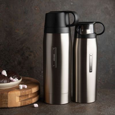 Термос Stela Duo, стальной-2