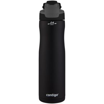 Термобутылка Autoseal Chill, вакуумная, черная-1