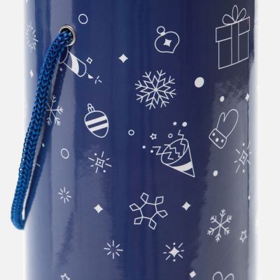 Тубус для бутылки Snowlace, синий-4