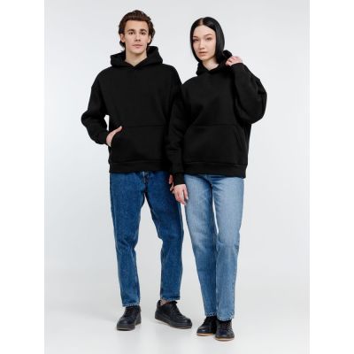 Худи оверсайз унисекс Go Easy, черное-8