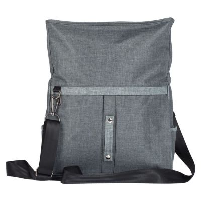 Сумка для ноутбука 2 в 1 twoFold, серая с темно-серым-5
