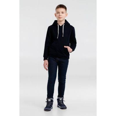 Толстовка с капюшоном детская Kirenga Kids, темно-синяя-2