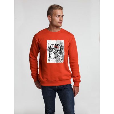 Толстовка Make Love, красная-3