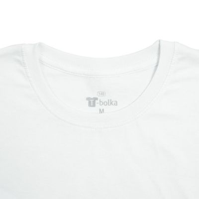 Футболка унисекс T-bolka 140, белая (холодный оттенок)-2