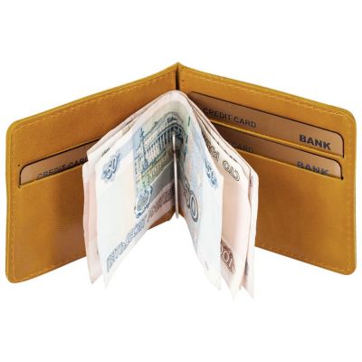 Зажим для купюр Apache, горчичный-5