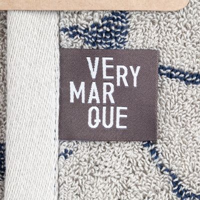 Полотенце Giraffe, большое, бежевое с синим-4