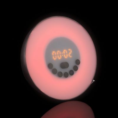 Лампа-колонка со световым будильником dreamTime, ver.2, черная-18