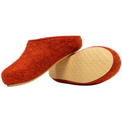 Домашние валенки Step, красно-коричневые (терракот)-3