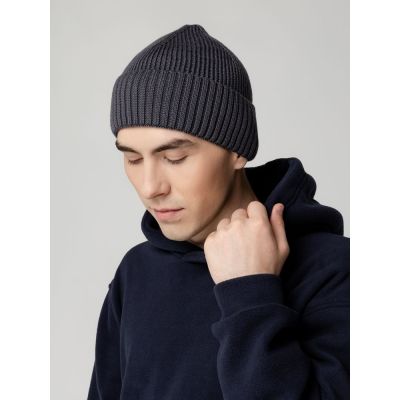 Шапка Hinge, темно-серая (графит)-4