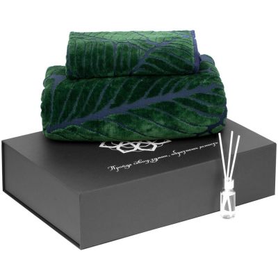 Набор «Хамам», ver.2, синий с зеленым-0