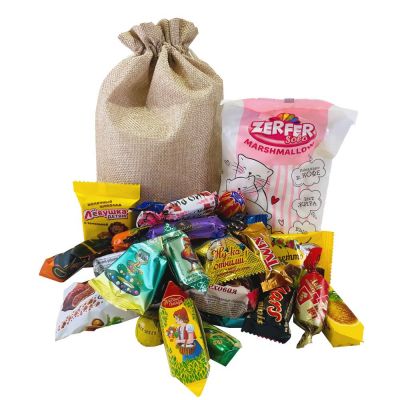 Набор Candyland в мешке, бежевый-0