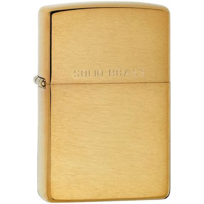 Зажигалка Zippo Classic Brushed, золотистая-0