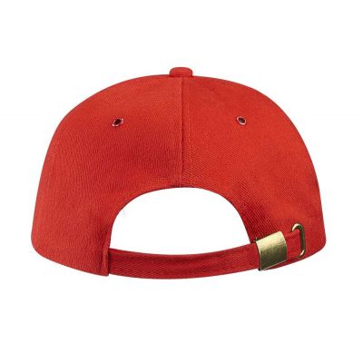 Бейсболка Unit Generic, красная с белым кантом-1