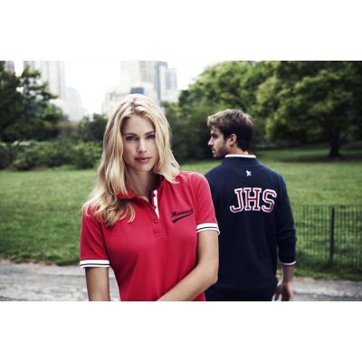 Рубашка поло женская Antreville, темно-синяя-5