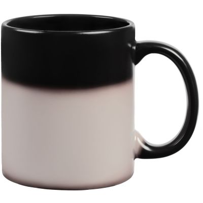 Кружка-хамелеон On Display, матовая, черная-3