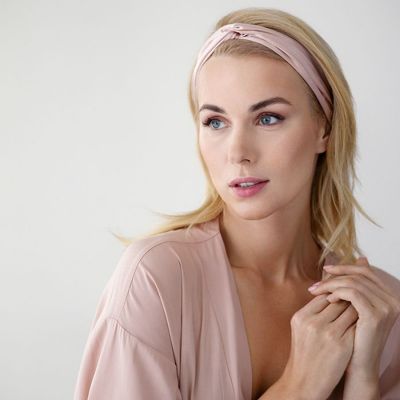 Повязка для волос Essential, розовая (пыльная роза)-1