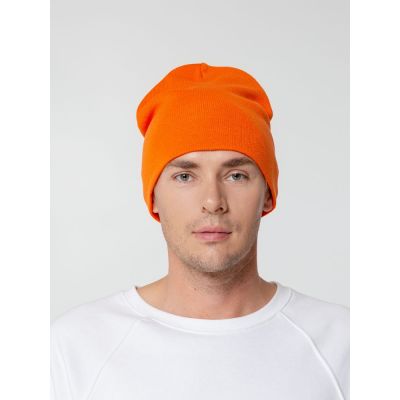 Шапка Tube Top, оранжевая (апельсин)-3