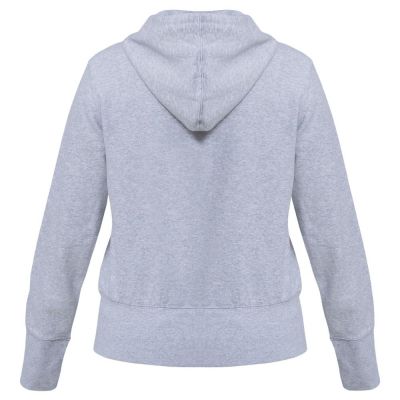 Толстовка женская Hooded Full Zip серый меланж-2