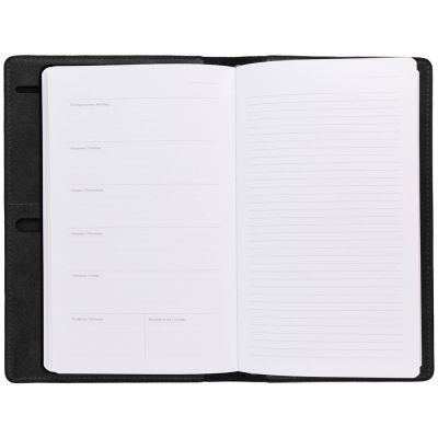 Еженедельник-портфолио Remini, недатированный, черный-4