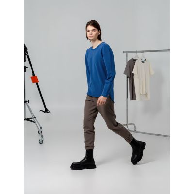 Футболка с длинным рукавом Kosmos 1.0, синяя-1