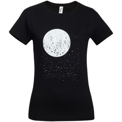 Футболка женская «Что вечно под Луной» с люминесцентным принтом-1