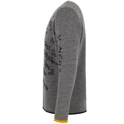 Джемпер «Цитаты. Хармс. Работа», серый-2