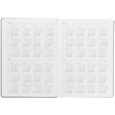 Ежедневник Must Metal, датированный, серый-4