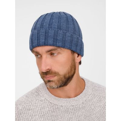 Шапка Metelitsa, синий меланж (джинс)-3
