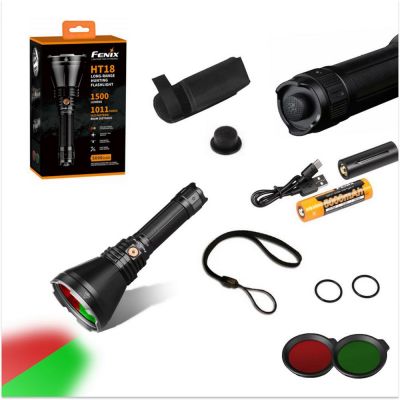 Фонарь Fenix HT18, черный-6