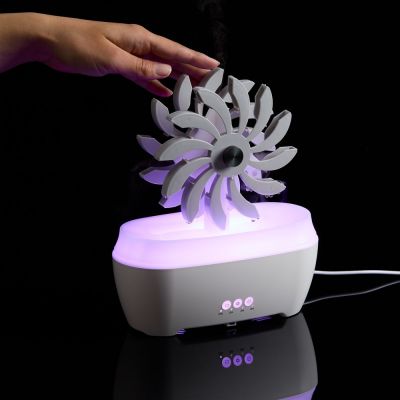 Увлажнитель-ароматизатор Steam Spin, белый с серым-6