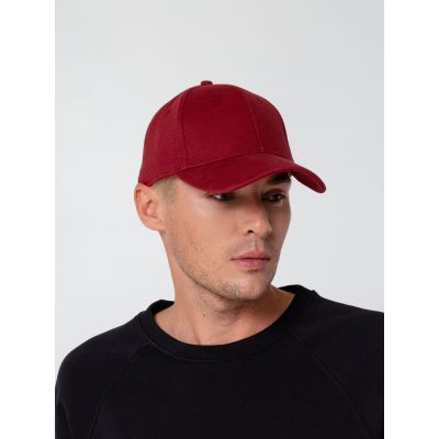 Бейсболка Hillside, бордовая-4